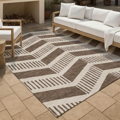 Addison Rugs Machine Washable Indoor/ Outdoor Modern Corinna Chantille Rug