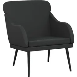 vidaXL Sessel Schwarz 63x76x80 cm Kunstleder