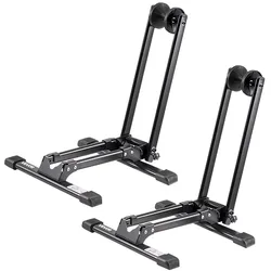 VEVOR Fahrradständer, 2er-Pack, faltbarer, kompatibel mit Mountainbikes & 508–736,6 mm großen Fahrrädern, Abstellständer aus Karbonstahl, Ideal für kleine Räume, Eingangsbereich, Garage