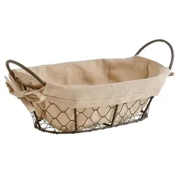 Zeller Brotkorb »Countrystyle« grau, 26x9x17 cm