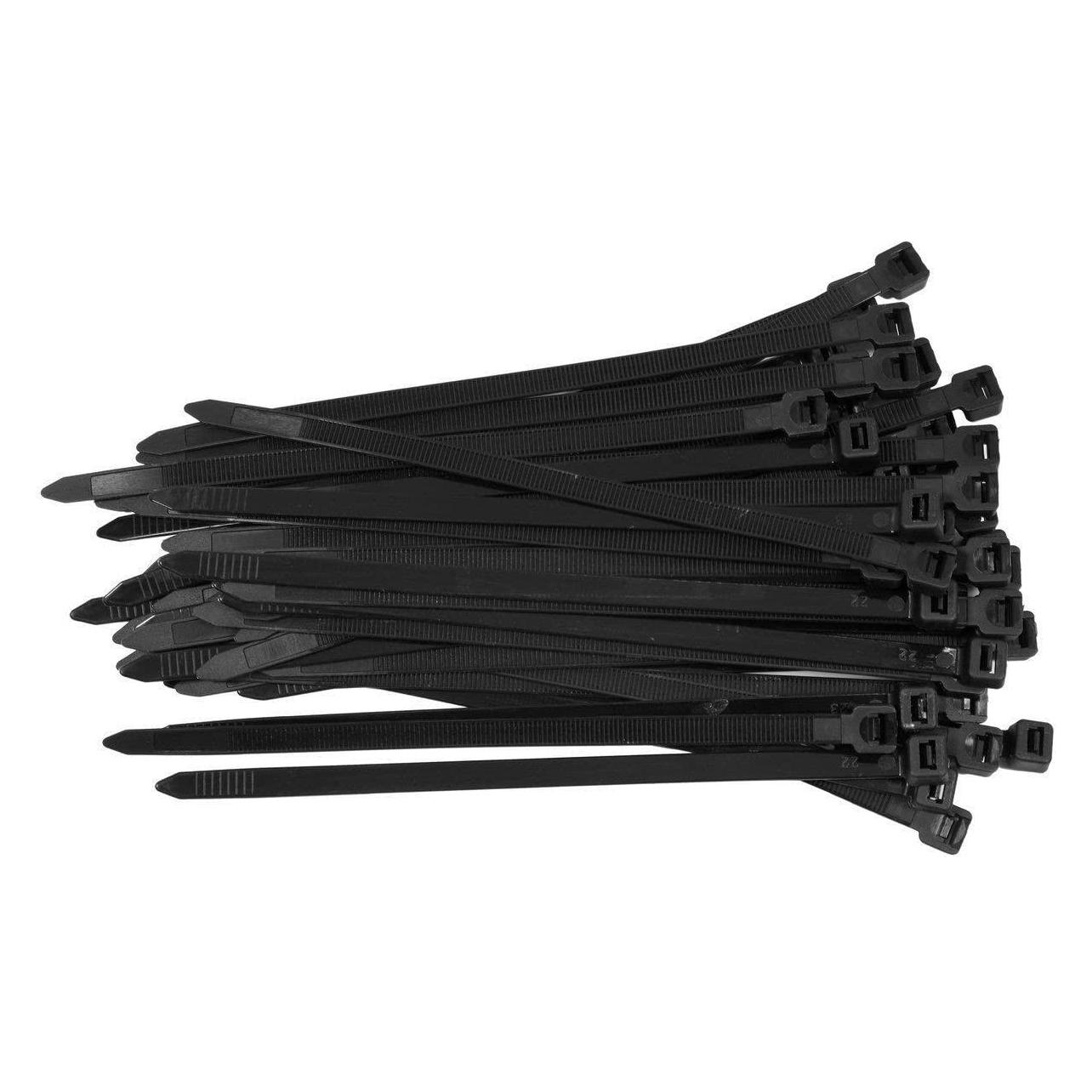 Yato Black Self -Tank -Kunststoffband 7.6*400 /50 PCs (Kunststoffkabelbinder, 400 mm, 50 Stk.) (YT-70653)