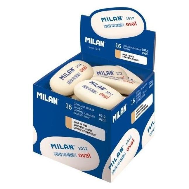 Milan Ovaler synthetischer Gummi weiss (16 Stück) (423306)