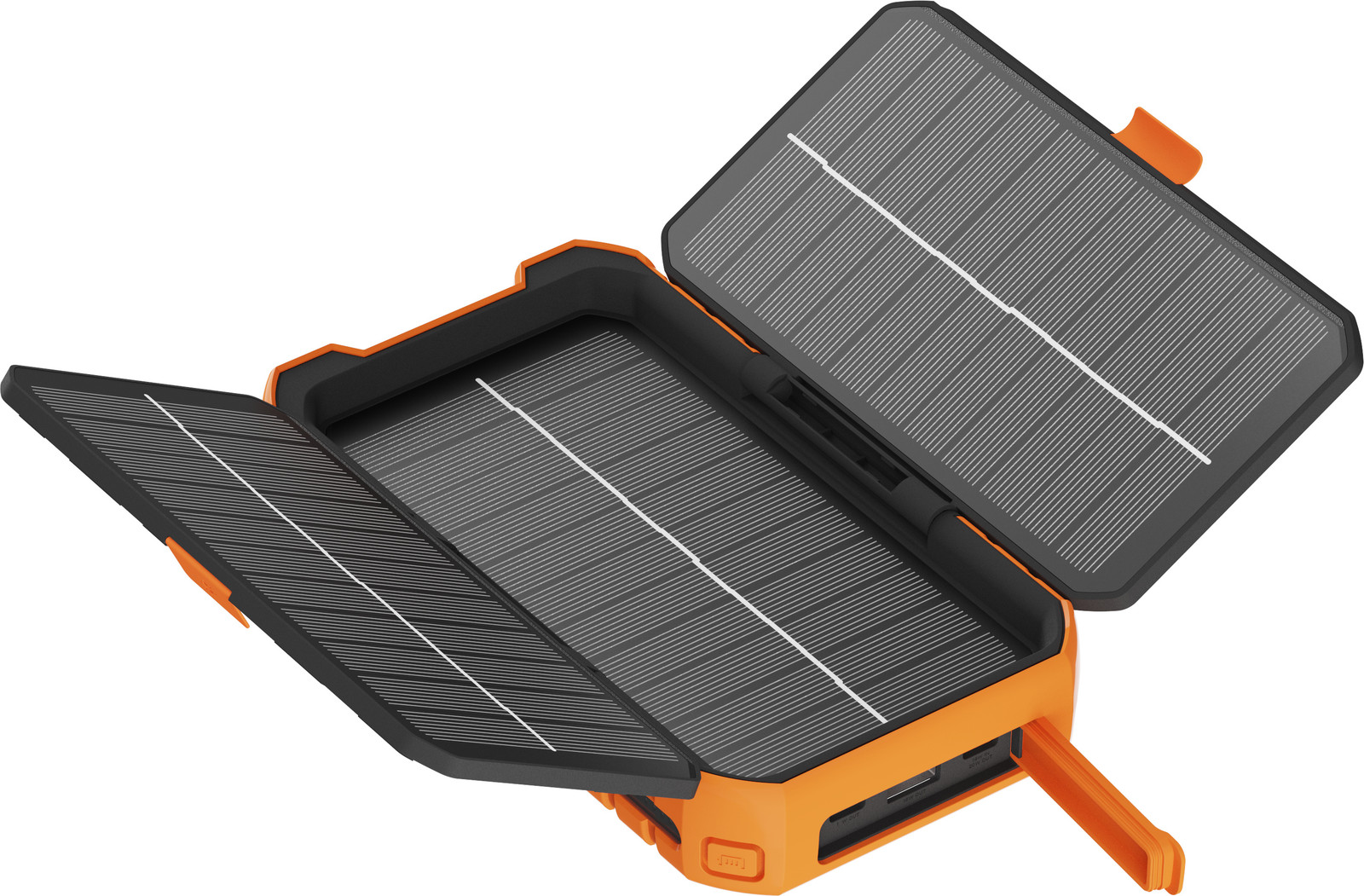 Xtorm Powerbank met Zonneenergie - 10000 mAh - USB-C en USB-A - 20W - Zwart/Oranje