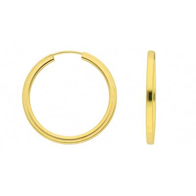 Paar Creolen ADELIA´S "30 mm ⌀ Creolen Ohrringe 333 Gold ( 8K )", gold, Ohrringe, Damen, Damen, Gold, Goldohrringe