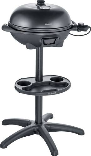 Severin PG 8541 Elektro Standgrill Kugelgrill, Thermometer im Deckel Grill-Fläche (Durchmesser)=410mm Schwarz