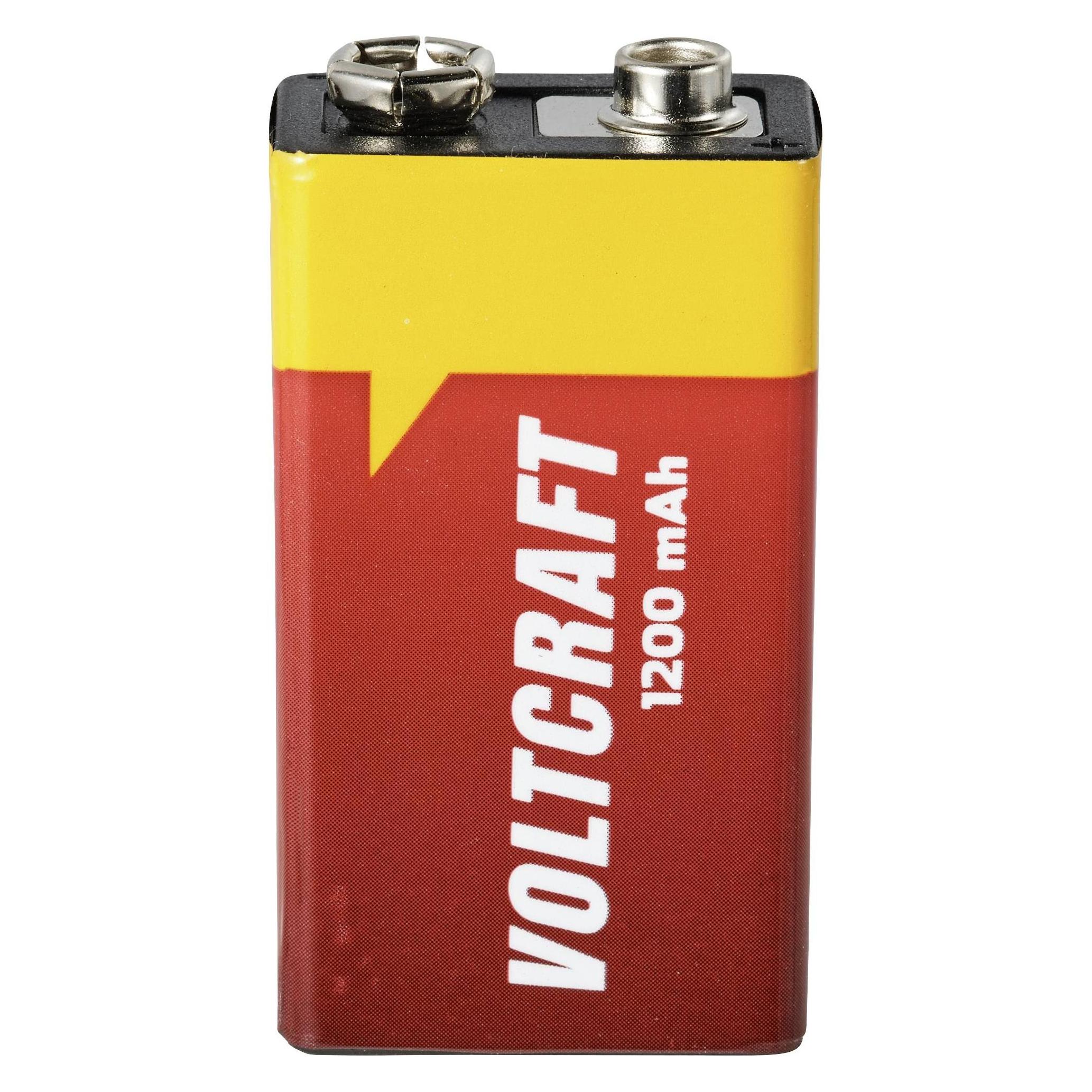 Voltcraft VC-9V-Li-1200mAh 9 V Block-Batterie Lithium 1200 mAh 9 V 1 St. (1 Stk., 9V Block, 1200 mAh) (VC-13469240)
