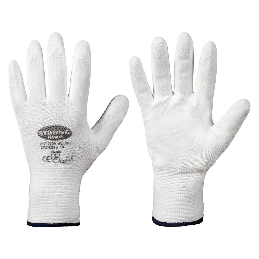 Stronghand Strickhandschuh Beijing, Nylon, Gr. 8, weiss (8) (4025888115451)