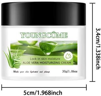 Inspired Finds SADOER Aloe Vera Face Cream With Hyaluronic Acid Moisturizer Deep Hydrating Anti Aging Skin Care Cream 1.06 Oz