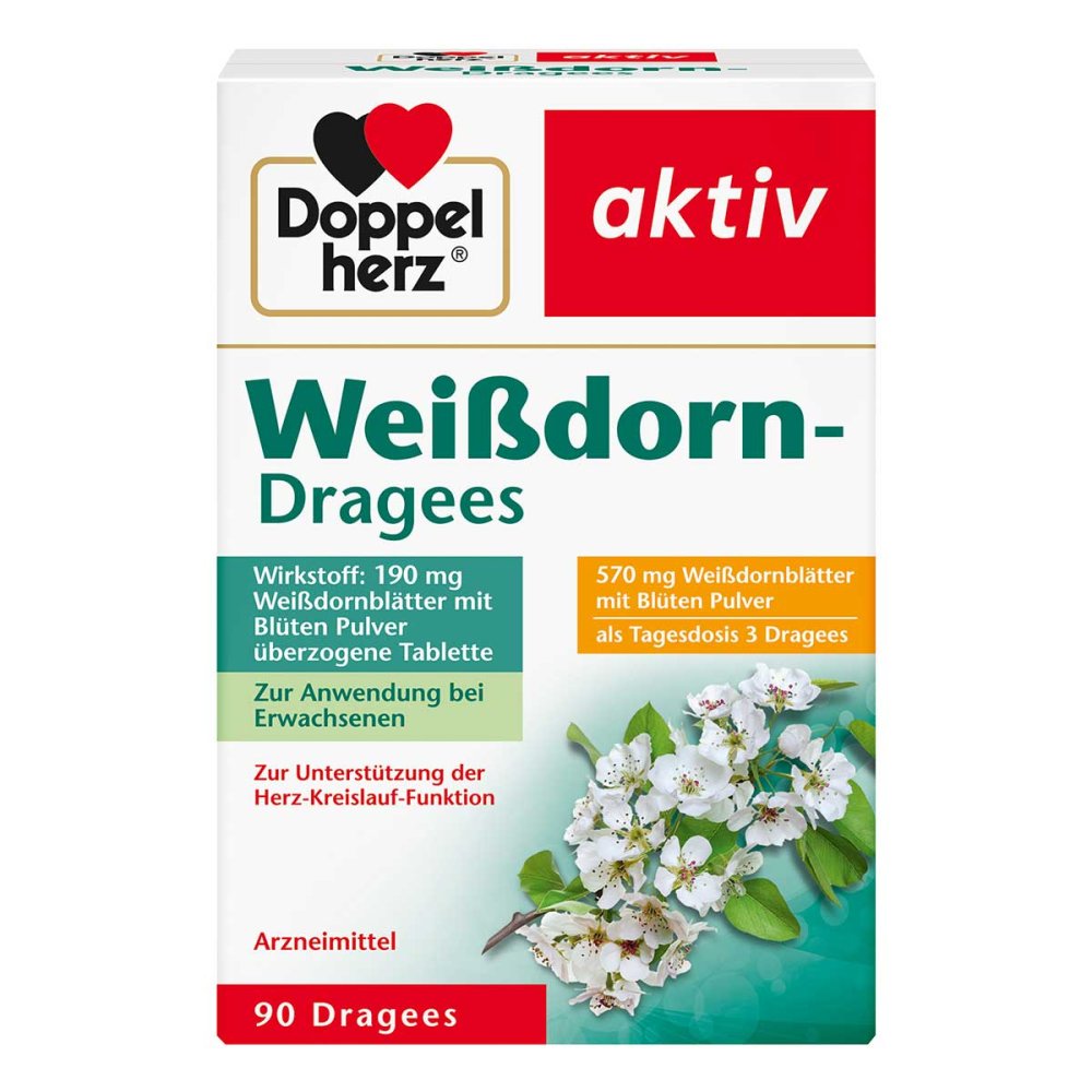 Queisser Pharma GmbH & Co. KG Doppelherz aktiv Weißdorn Dragees 01975318