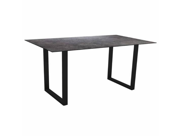 Stern Kufentisch Aluminium/HPL 160×90 cm Industrial Tischbein mit Höhenausgleich