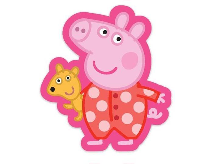 Peppa Pig sierkussen geormd 40X40 cm roze