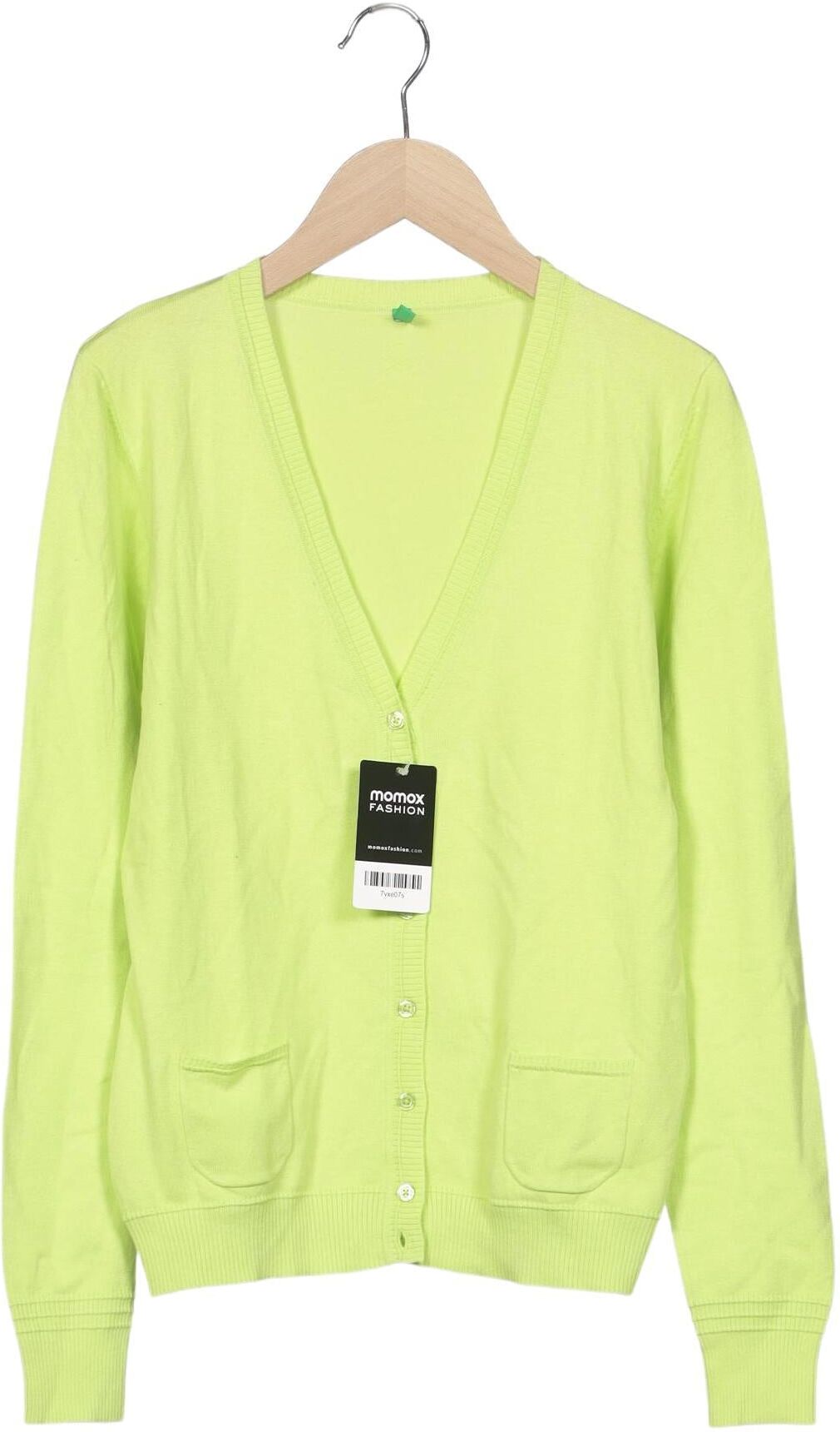 United Colors OF Benetton Damen Strickjacke, Neon, Gr. S, Synthetik / Elasthan / Baumwolle - Second Hand