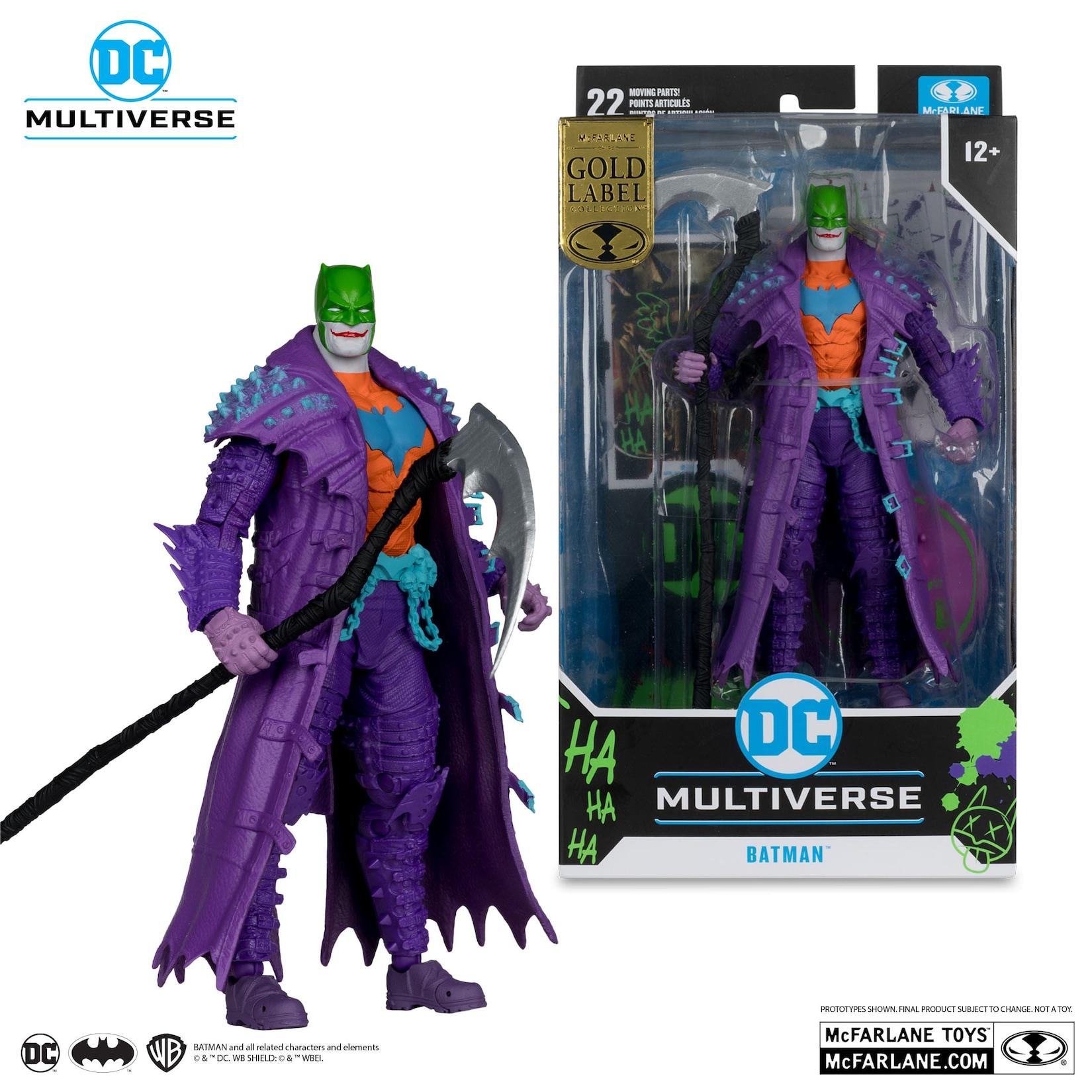 DC Multiverse Batman-Actionfigur (Dark Nights: Death Metal) Jokerisiertes 18 cm