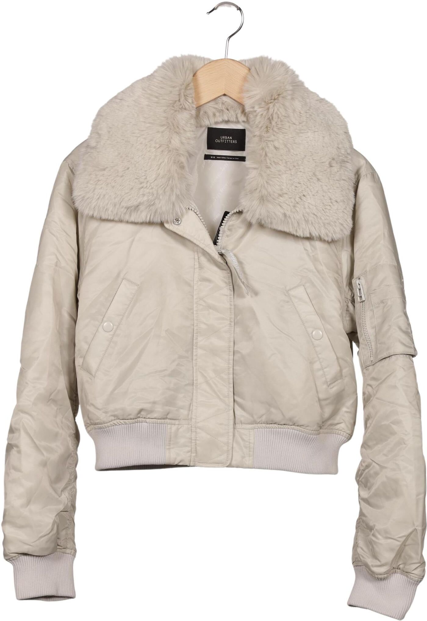Urban Outfitters Damen Jacke, Beige, Gr. M, Synthetik - Second Hand