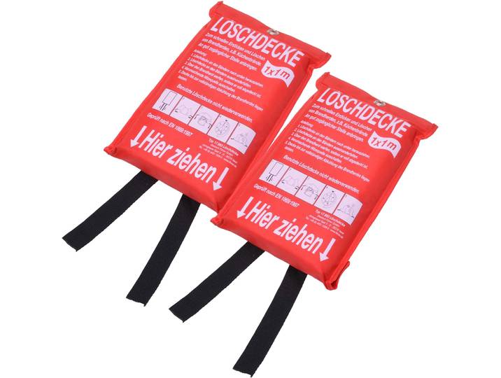 2er-Set Feuerlöschdecke, 1m²