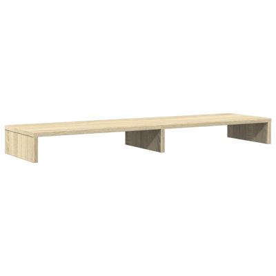 Helloshop26 - Sonoma Schreibtisch-Monitorständer 100 x 27 x 10 cm braunes Holzwerkstoff 02_0044975