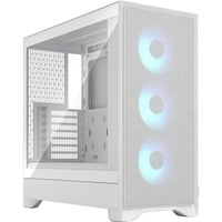 Pop 2 Air White TG RGB, Tower-Gehäuse weiß, Tempered Glass