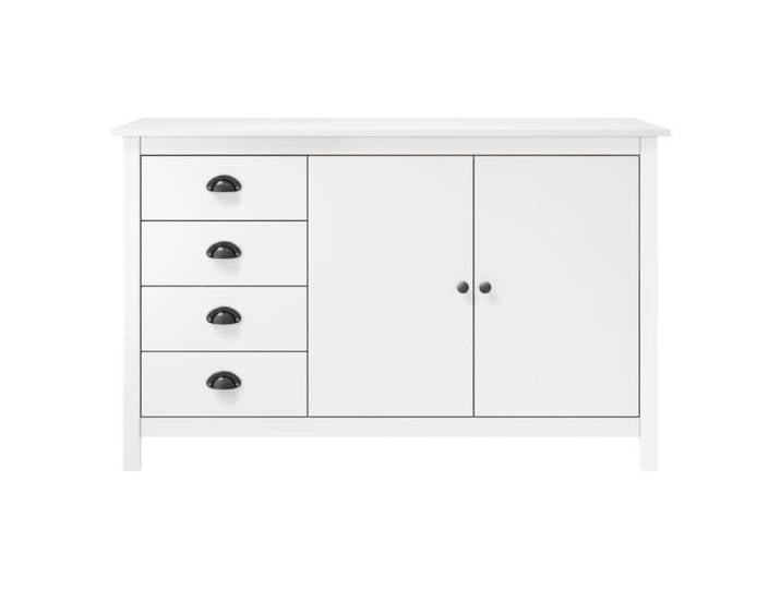 SWT288932 Buffet Hill Range Blanc 130x40x80 cm Bois de pin solide
