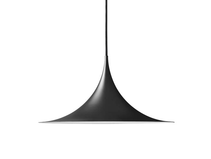 GUBI Lampe à suspension Semi Ø 47 cm Black semi matt