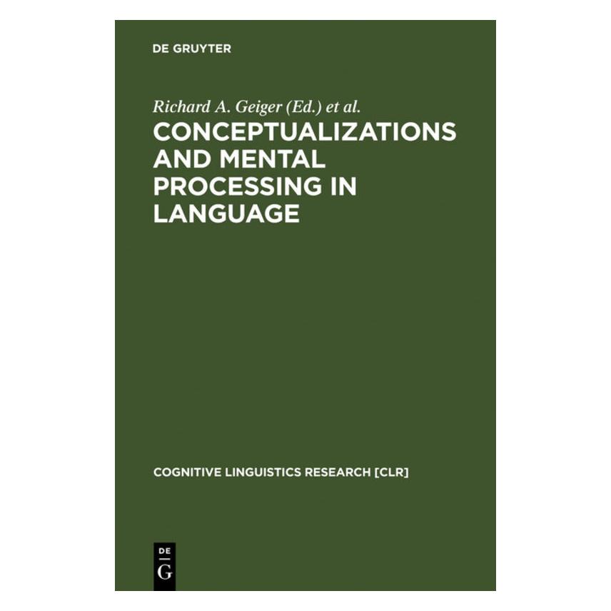 De Gruyter Conceptualizations and Ment.Processing (Englisch, Hardcover) (67761497)
