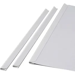 100 Klemmschienen, A5, 3-4 mm, weiß, 100 Stück, Kunststoff