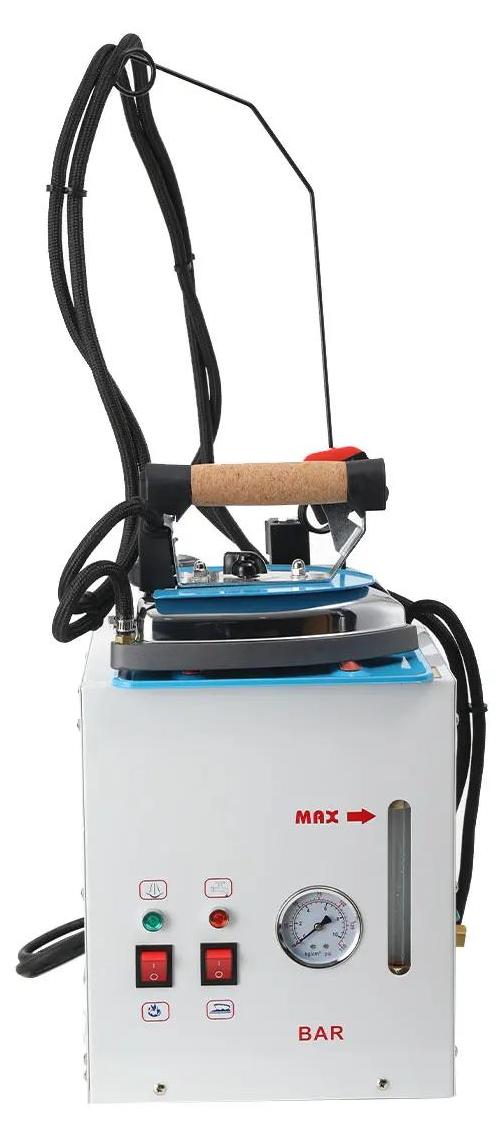 Dampfgenerator - Bügelstation - 5 l Tank - 2250 W Leistung - 220 V - Industriell - Wasserstandsanzeige - Mit Bügeleisen