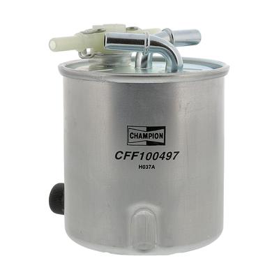 CHAMPION Kraftstofffilter CFF100497 ohne Anschluss für Wassersensor 120mm NISSAN INFINITI