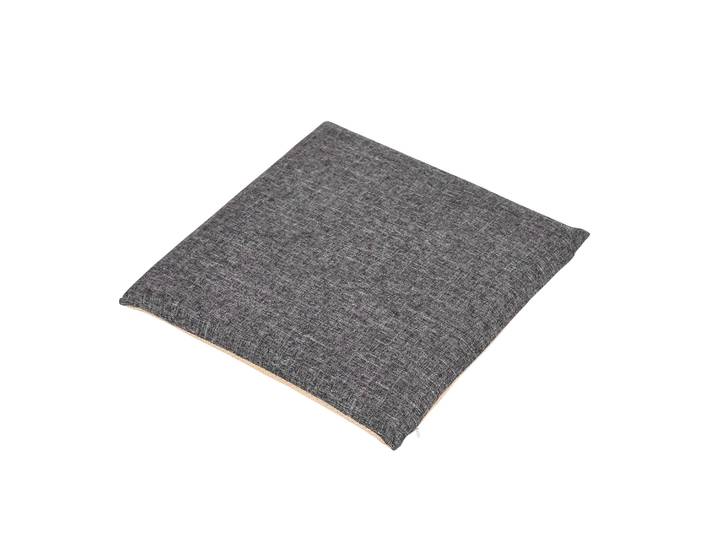 Sitzkissen mit Memoryschaum 40 x 40 cm grau/beige