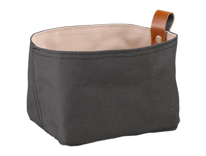 Brotkorb Aps schwarz Stoff T 11 cm - Farbe: Schwarz/Beige - Brotkorb