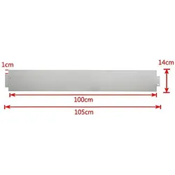 Green Split, Rasenkante, 10Set Rasenkanten Metall Alu/Zink 14cm hoch, 10m lang (1000 cm)