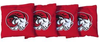 Skip's Garage Winston Salem State WSSU Rams Red Cornhole Bags