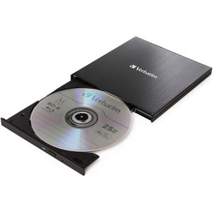 Verbatim Brenner Slimline 43889, Blu-ray-Laufwerk, extern, SLIM, USB & USB-C 3.0, für CD, DVD & Blu-ray