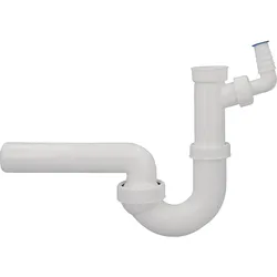 Spülen-Röhrensiphon Dallmer Typ 100/1, DN32 (1 1/4'') x DN50, Kunststoff weiß
