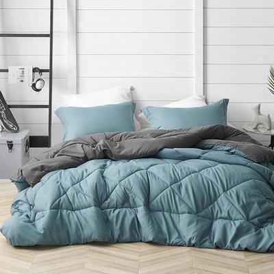 Byourbed Smoke Blue/Granite Gray Reversible Oversized Comforter