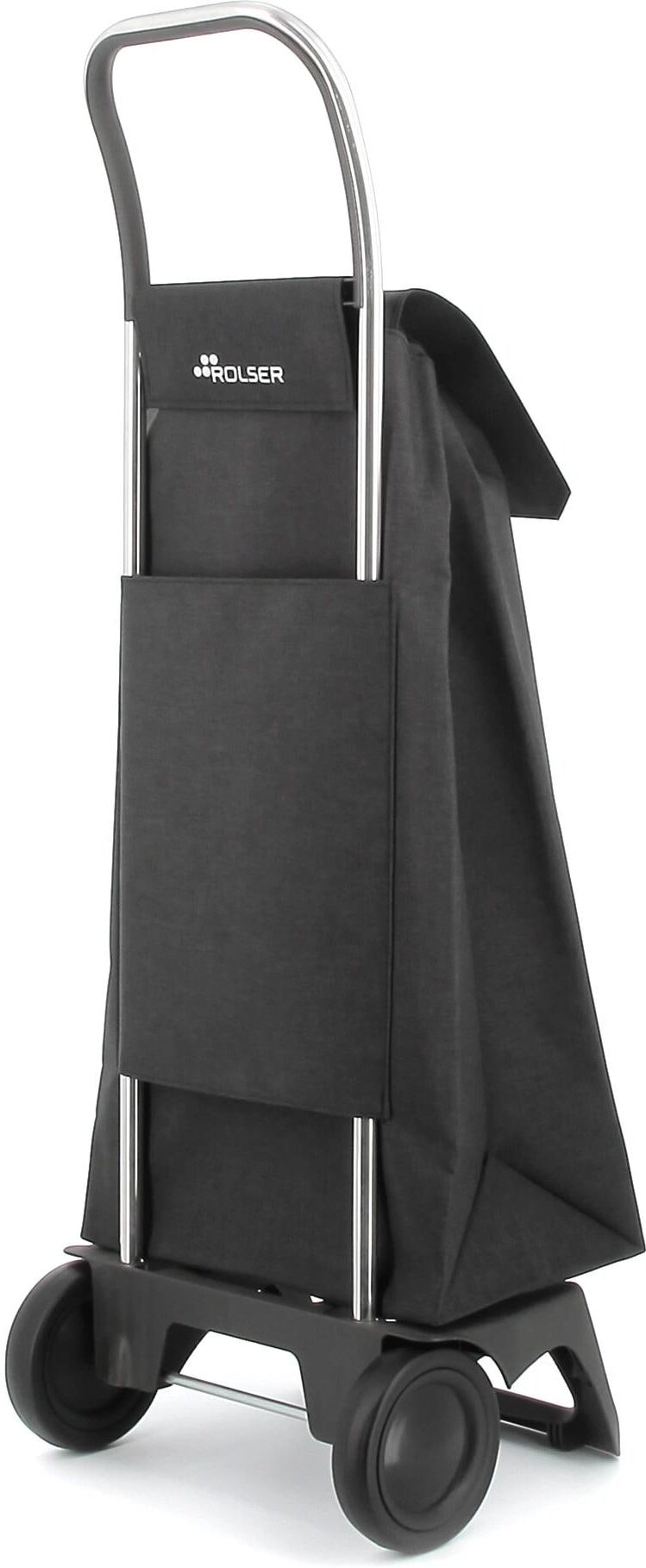Einkaufstrolley ROLSER "JET TWEED JOY", Damen, schwarz, Aluminium, Polyester, Einkaufskörbe Einkaufstrolley schwarz Einheitsgröße