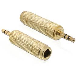 Delock 65360 65360 Klinke Audio Adapter [1x Klinkenstecker 3.5 mm - 1x Klinkenbuchse 6.35 mm] Gold