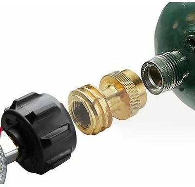 Smart Shopping Spot Propane Tank Adapter Brass Converter For Camping Stoves And Grills Propane Tank Adapter Brass Converter For Camping Stoves And Grills