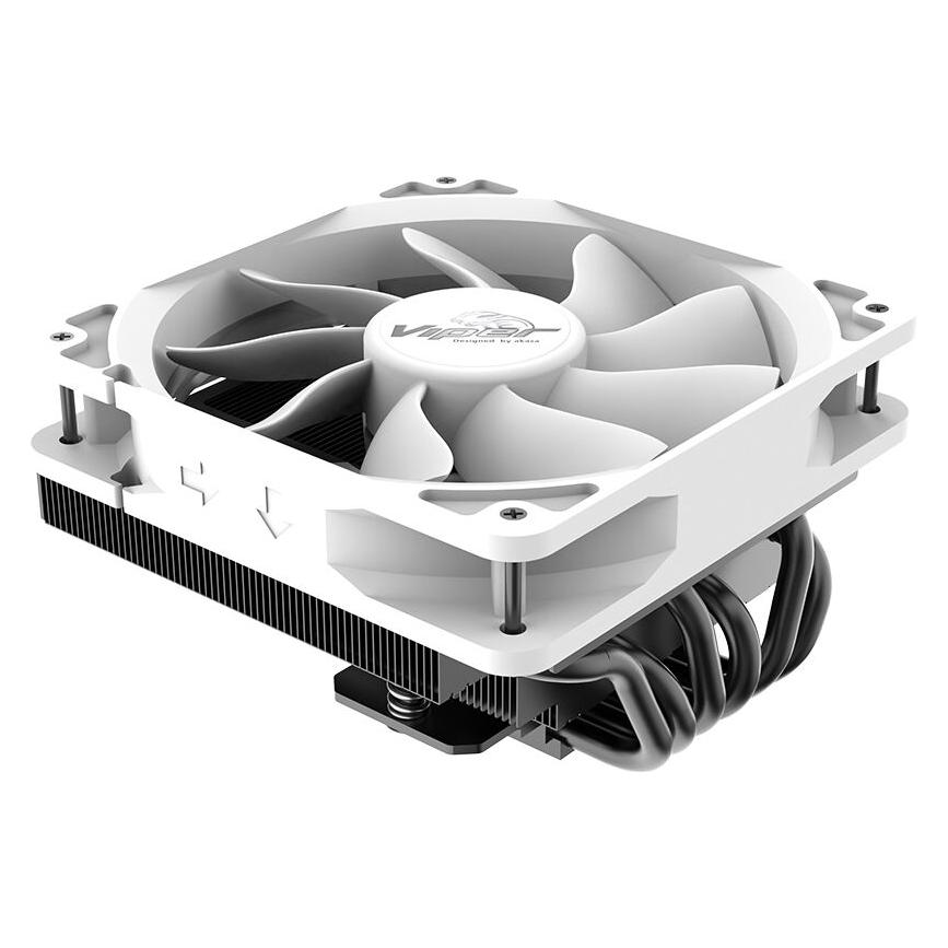 Akasa chladič CPU - VIPER H6L white (76 mm) (AK-CC4038HP01)