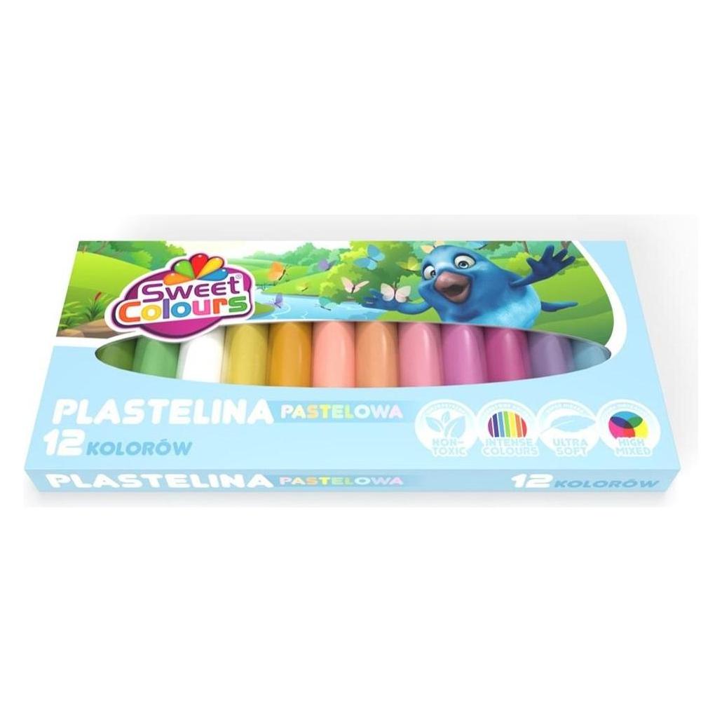 Teka Quadratisches Pastell-Plastilin, 12 Farben (47992733)