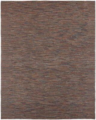 KALATY Modern Multi-Colored Flatweave Weave 100% Viscose Area Rug