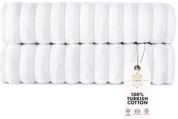 Classic Turkish Towels Brampton Premium Turkish Cotton 2 Piece Bath Towels Set Plush - 27x54 In