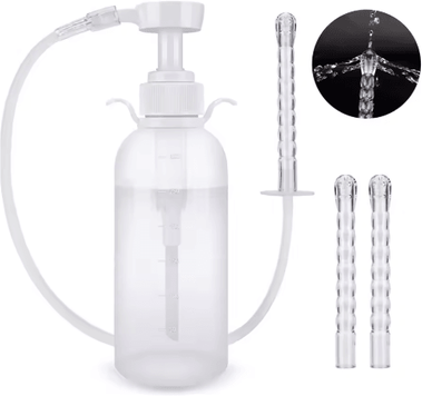 Inspire Picks Reusable Vaginal & Anal Cleansing Syringe 300 600ML Personal Hygiene Flushing Kit type A 300ml