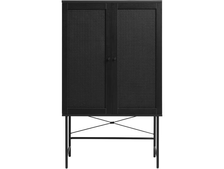 Schrank Perri schwarz MDF/Melaminfolie B 80 H 40 cm