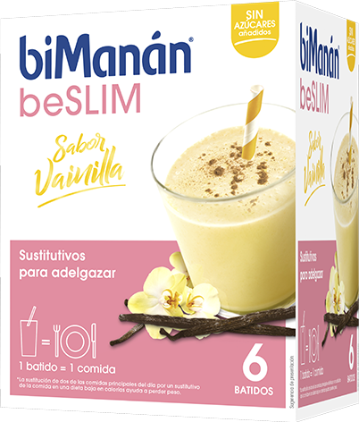 biManán Batido Sabor a Vainilla 6 Sobres Vainilla