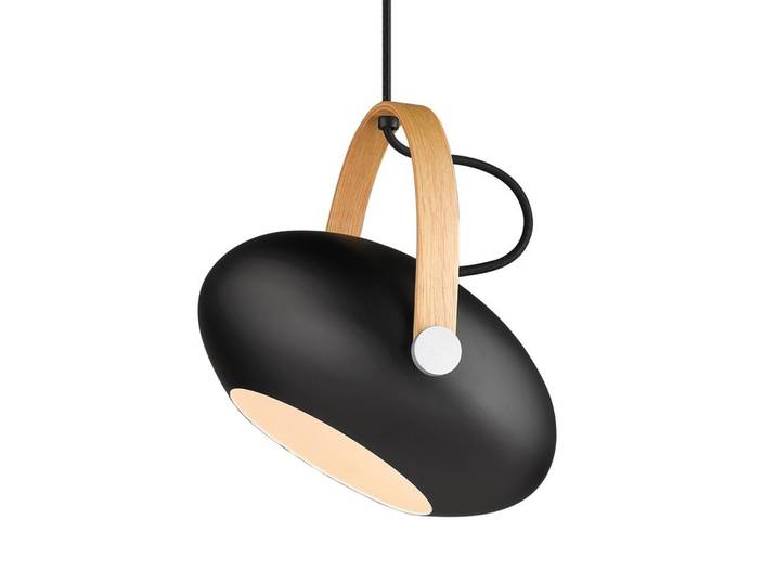 D.C Pendelleuchte Ø26 Black/Oak - Halo Design - Esszimmer - Glas