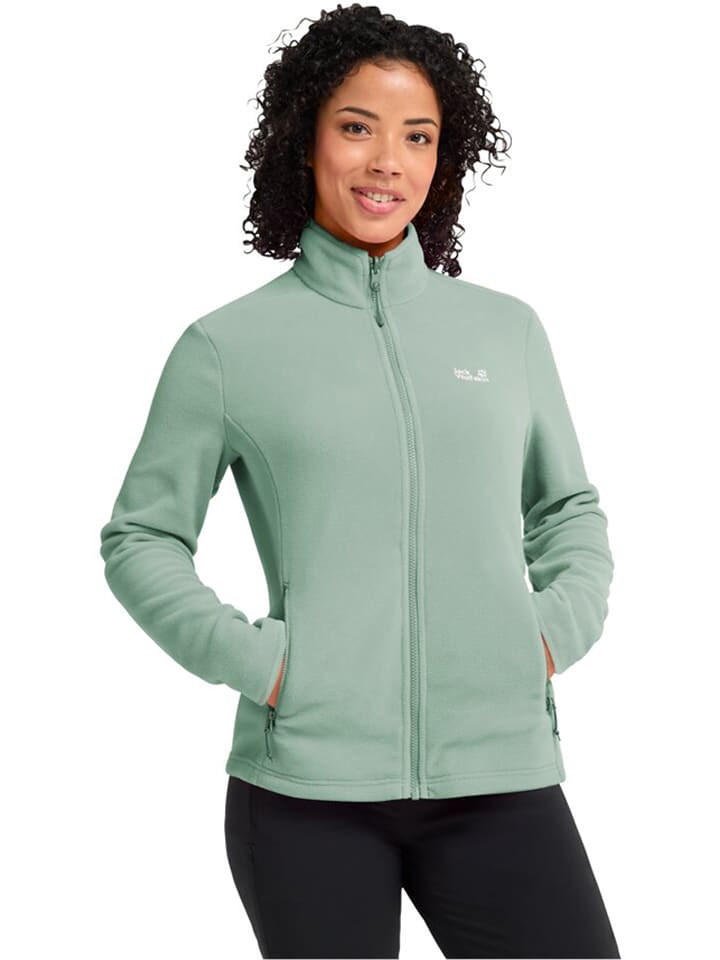 Jack Wolfskin Fleecejacke in Grün - XS