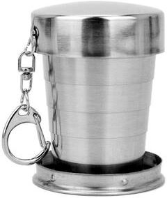 Inspired Living Stainless Steel Telescopic Folding Cup (75250ml) Portable Travel & Camping Coffee Mug 250ml