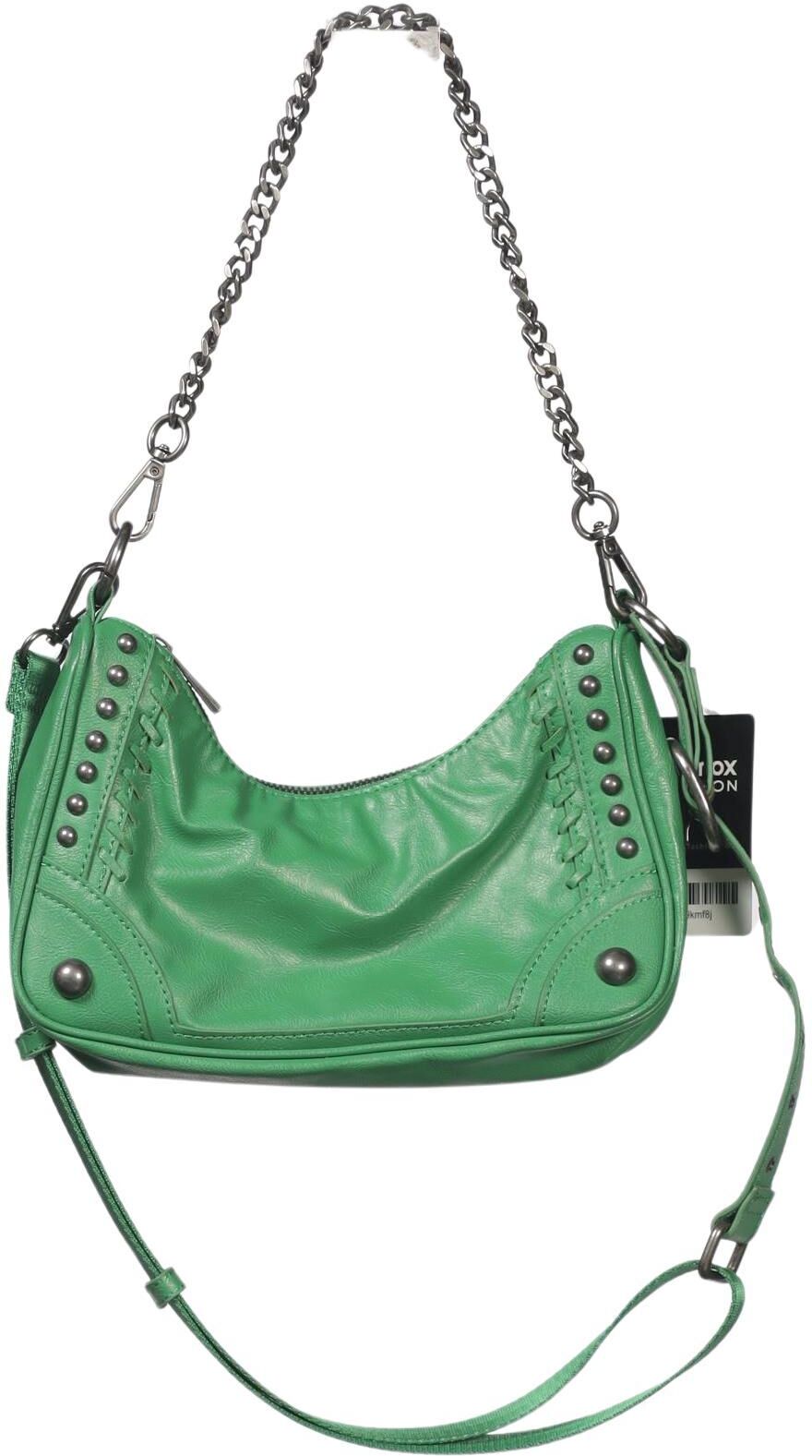 Zara Damen Handtasche klein, Grün, Kunstleder - Second Hand