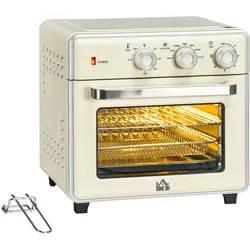MINIBACKOFEN Stahl Kunststoff Cremeweiß Silber