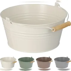 Mojawo 3x Blumentopf mit Henkel Pflanzgefäß Balkontopf Hängetopf Ø22xH10cm